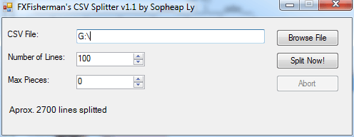 CSV Splitter