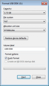 format usb