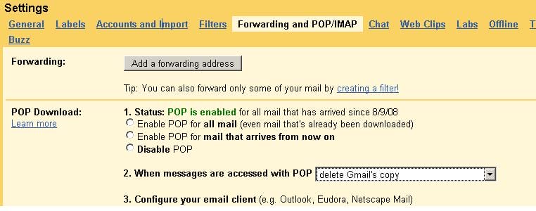 Solution: Exporting gmail to pst