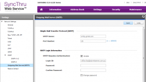 samsung clx-6220 gmail smtp 1