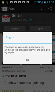 Resurrection Remix - gmail update problem