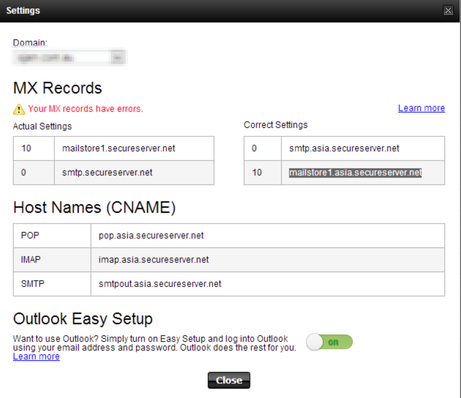 Email Delivery Status Notification (Failure) – Godaddy