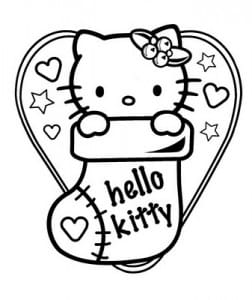 Hello-Kitty-Christmas-Coloring-Page