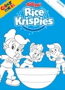 colour me in kelloggs Rice Krispies