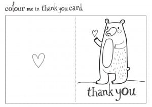 living and loving thank you card