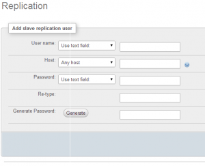 MySQL Add slave replication user details