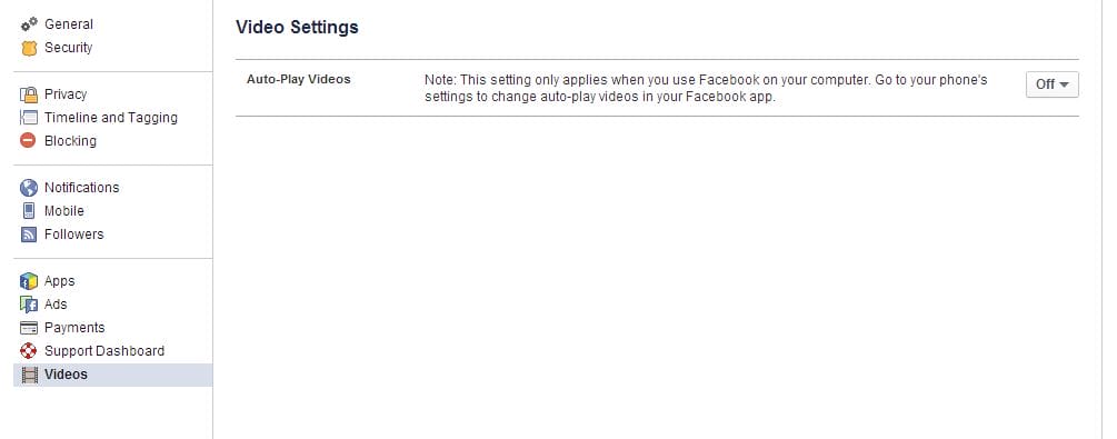 How to stop Auto-Play Videos in Facebook