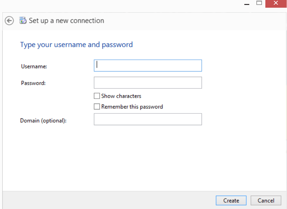 Rasphone New Connection Passwords