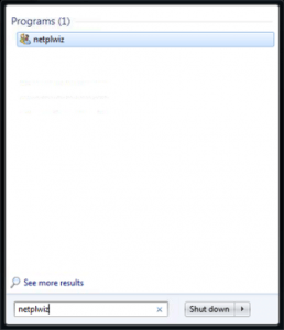 autologin - netplwiz