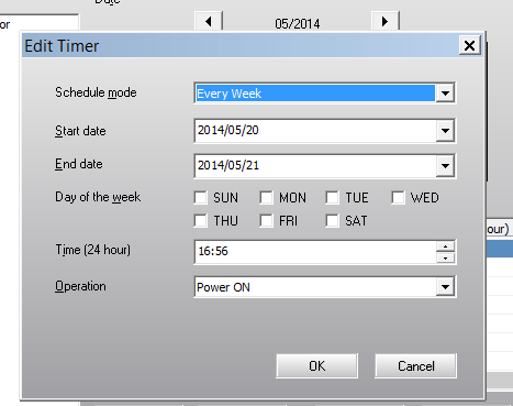 epson easymp monitor timer - schedule