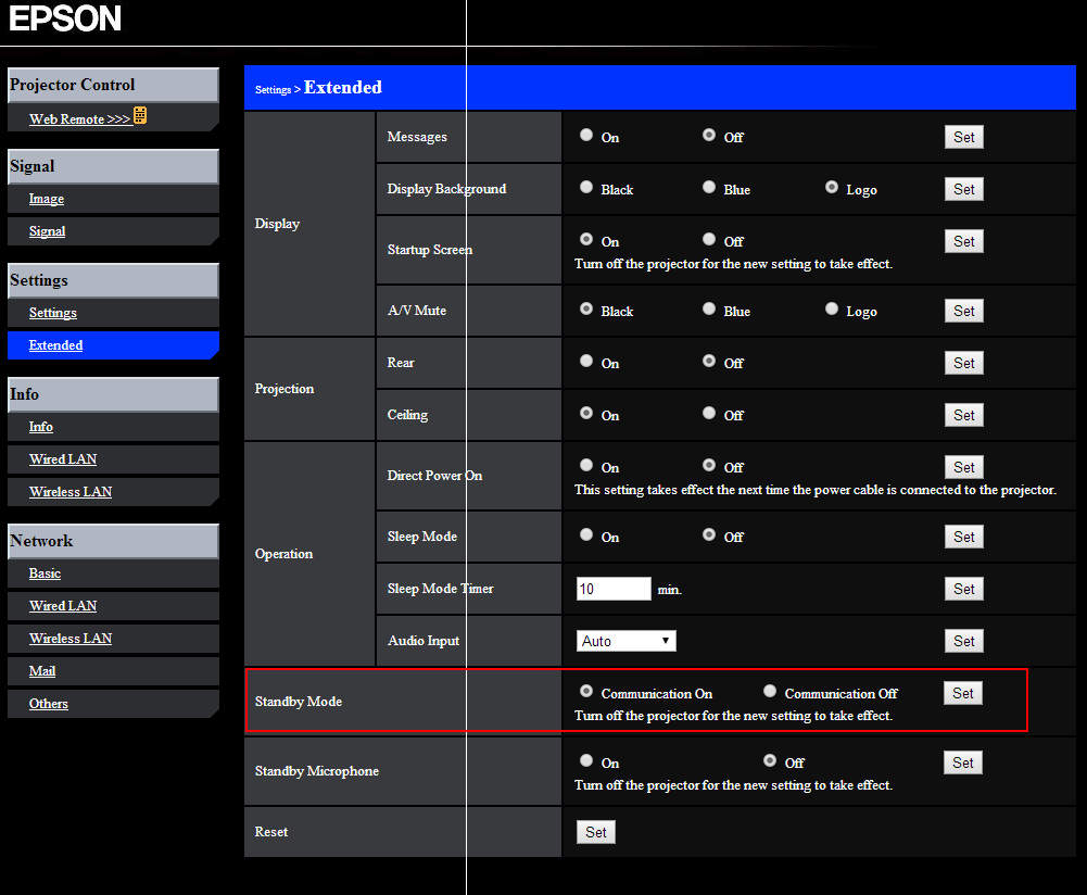 epson remote management