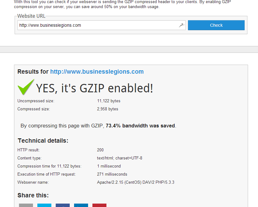 GZIP Enabled