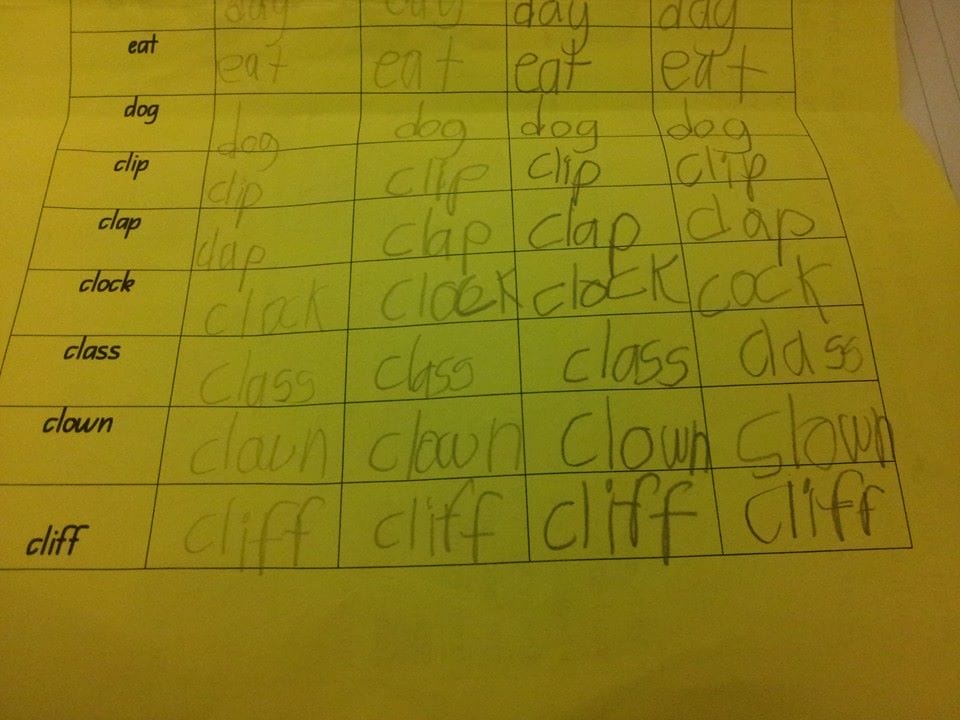 Funny homework. Can you see it?