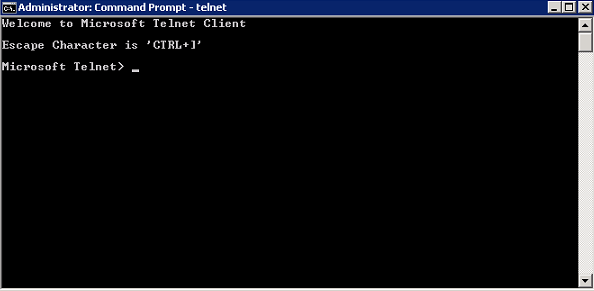 Windows 2008 R2 Telnet