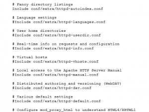 httpd conf settings