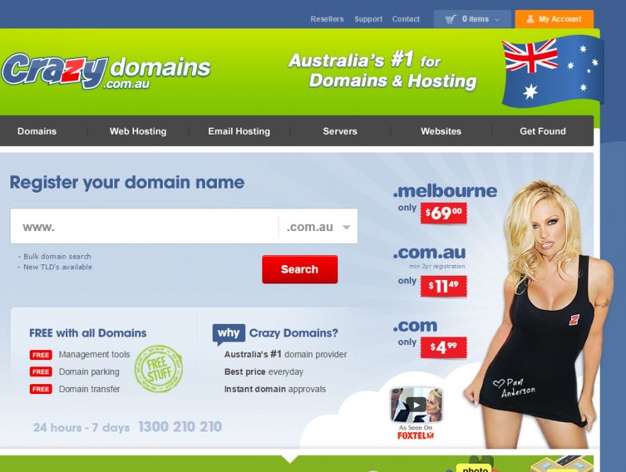 Crazy Domains Website