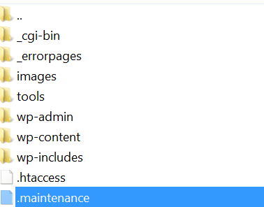 How to fix stuck Maintenance Mode in WordPress