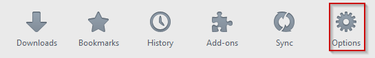 Firefox Options