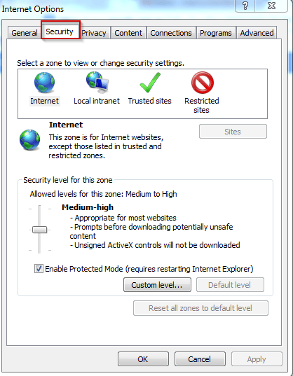 Internet Explorer Security