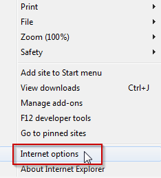 Internet Explorer Settings