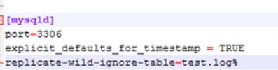 How to disable synchronisation for a mySQL database table