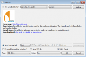 Clonezilla Live USB