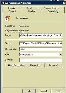 Java allow outdated plugins