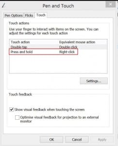 Windows Press and Hold