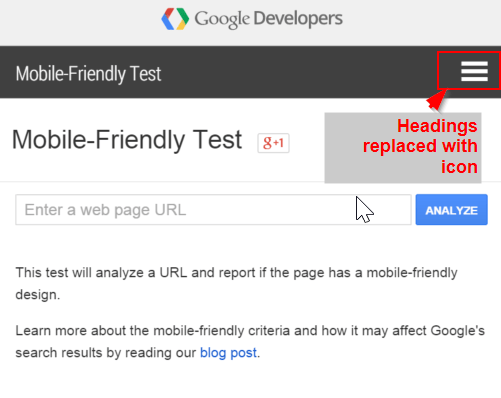 Google Mobile Friendly Website Responsive