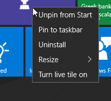 Turn Tile off