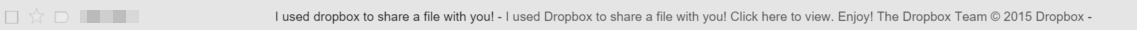 Dropbox Virus Subject