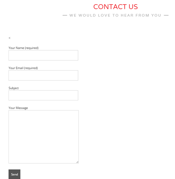 WordPress Contact Form 7 Default Style
