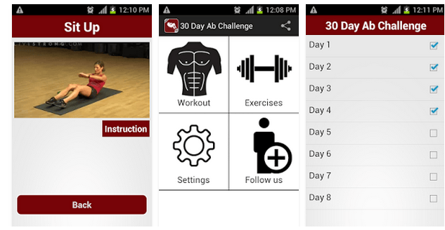 30 Day Ab Challenge FREE - Android Apps on Google Play