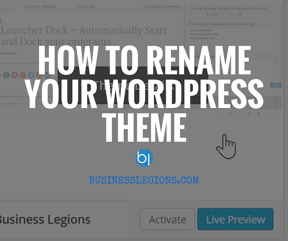 How To Rename Your WordPress Theme