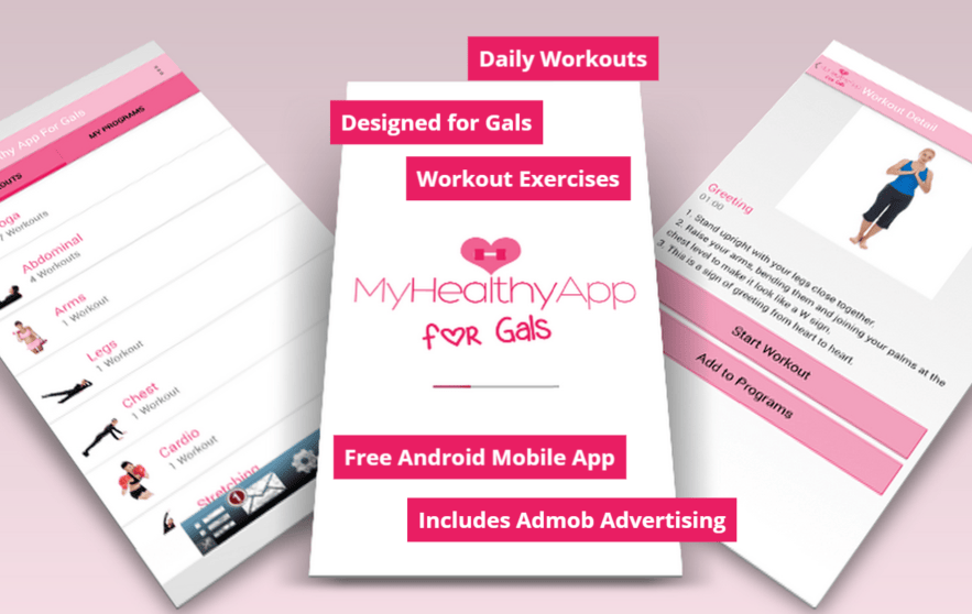 My Healthy App For Gals Mobile Application