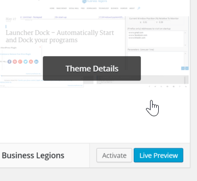 Rename Your WordPress Theme - activate new theme