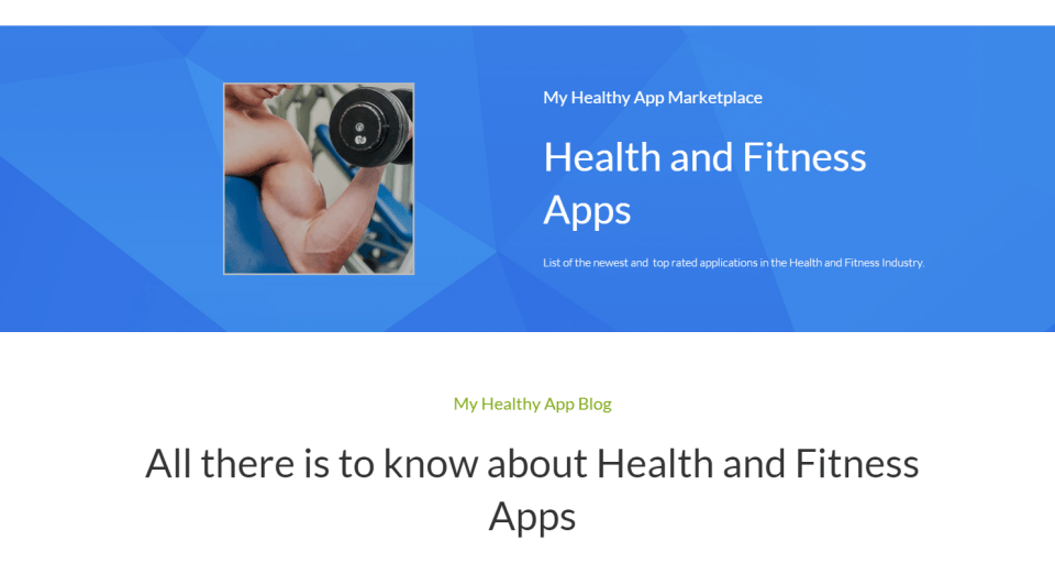 My Healthy App - Blog