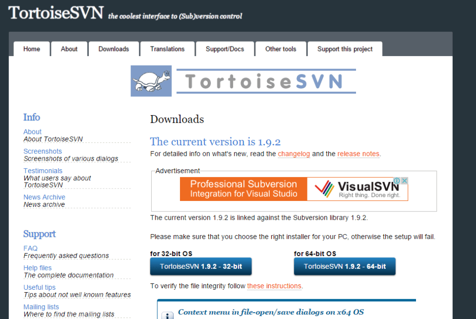 TortoiseSVN Homepage