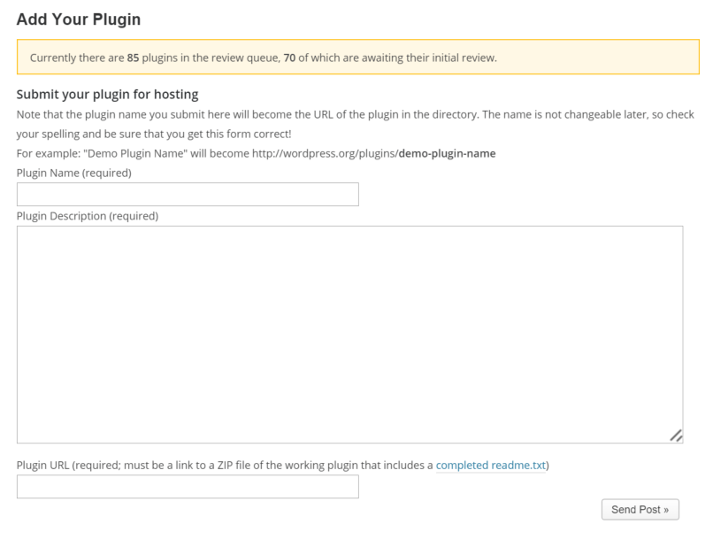 Upload to WordPress Org Plugin