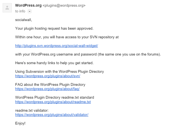 WordPress Org Plugin Approved