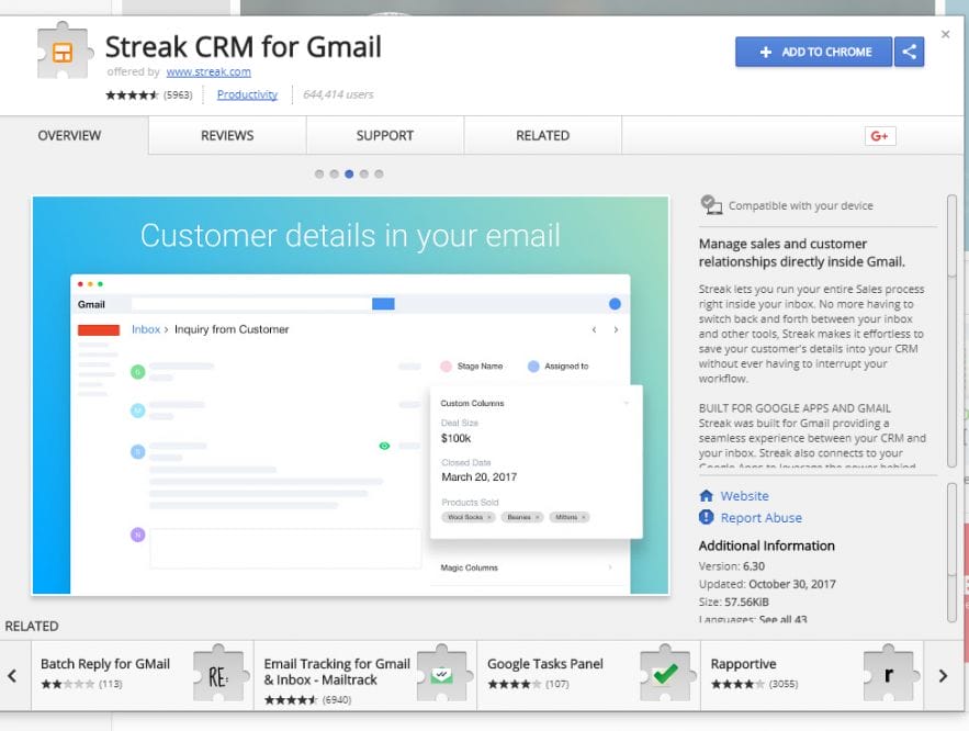 Business Legions - Streak CRM for Gmail