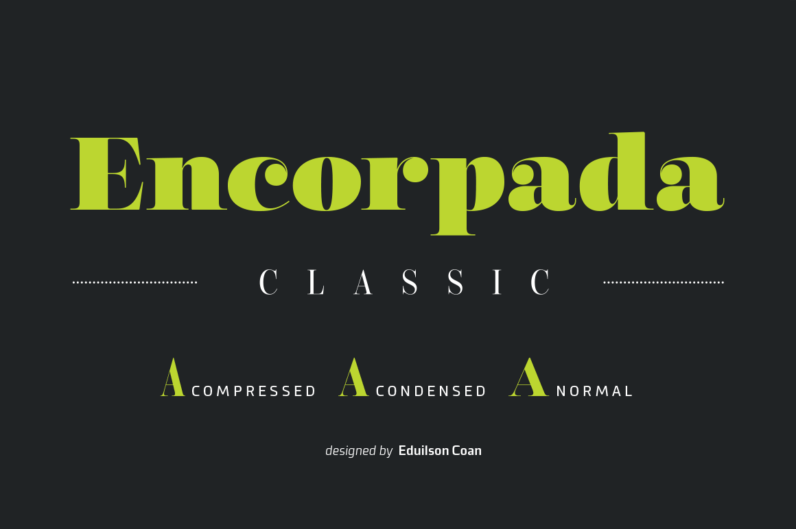 Encorpada: A Classic Collection of 34 Uniquely Elegant Fonts – only $17!
