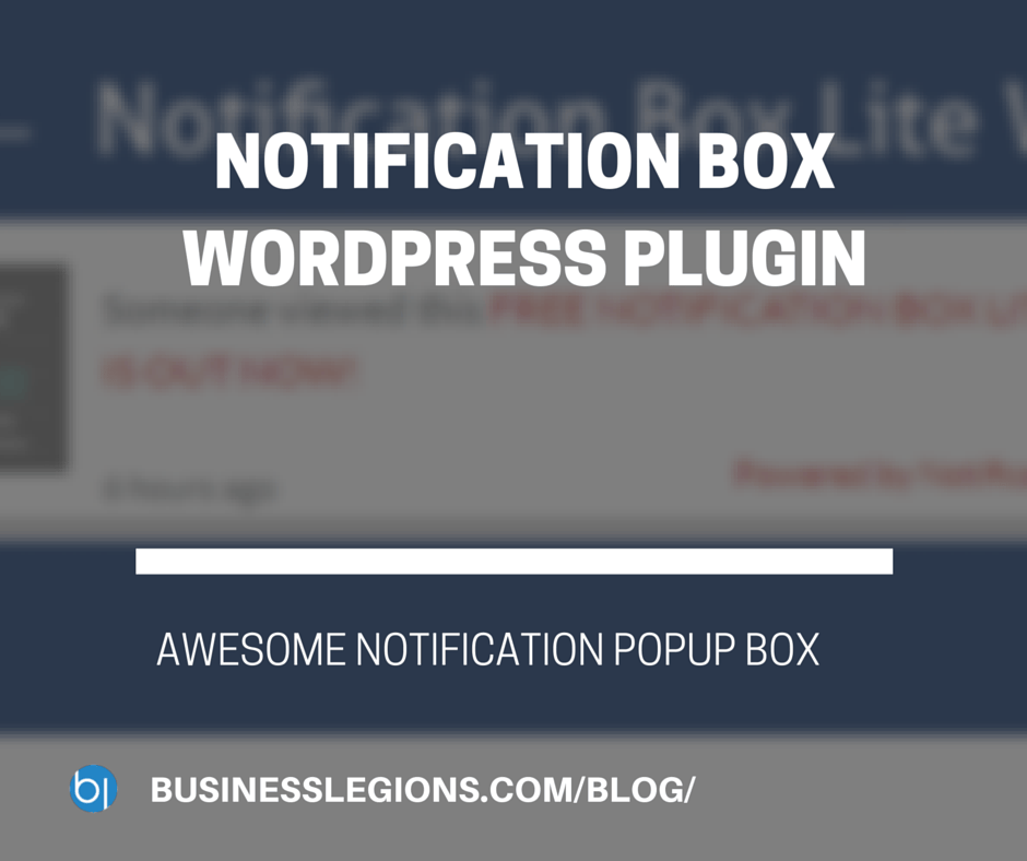 NOTIFICATION BOX WORDPRESS PLUGIN