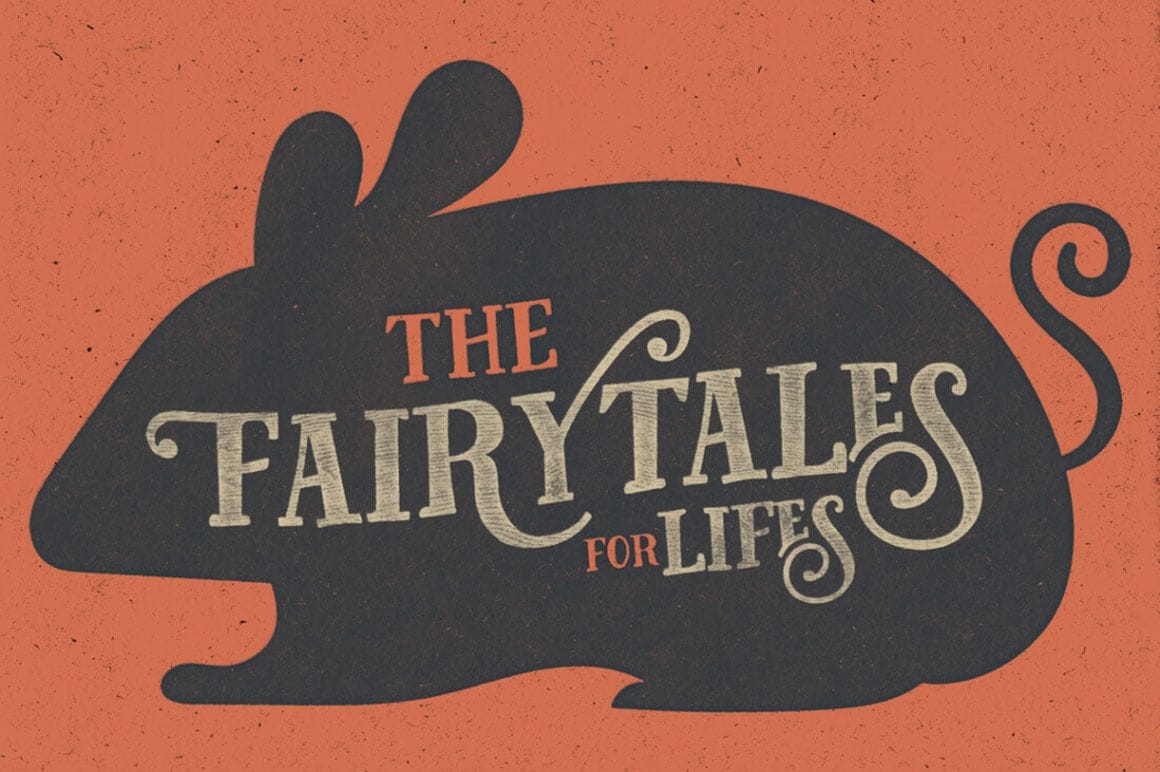 Tell Your Story with the Fairy Tales Font + Bonus Vector Animal Set - only $6!