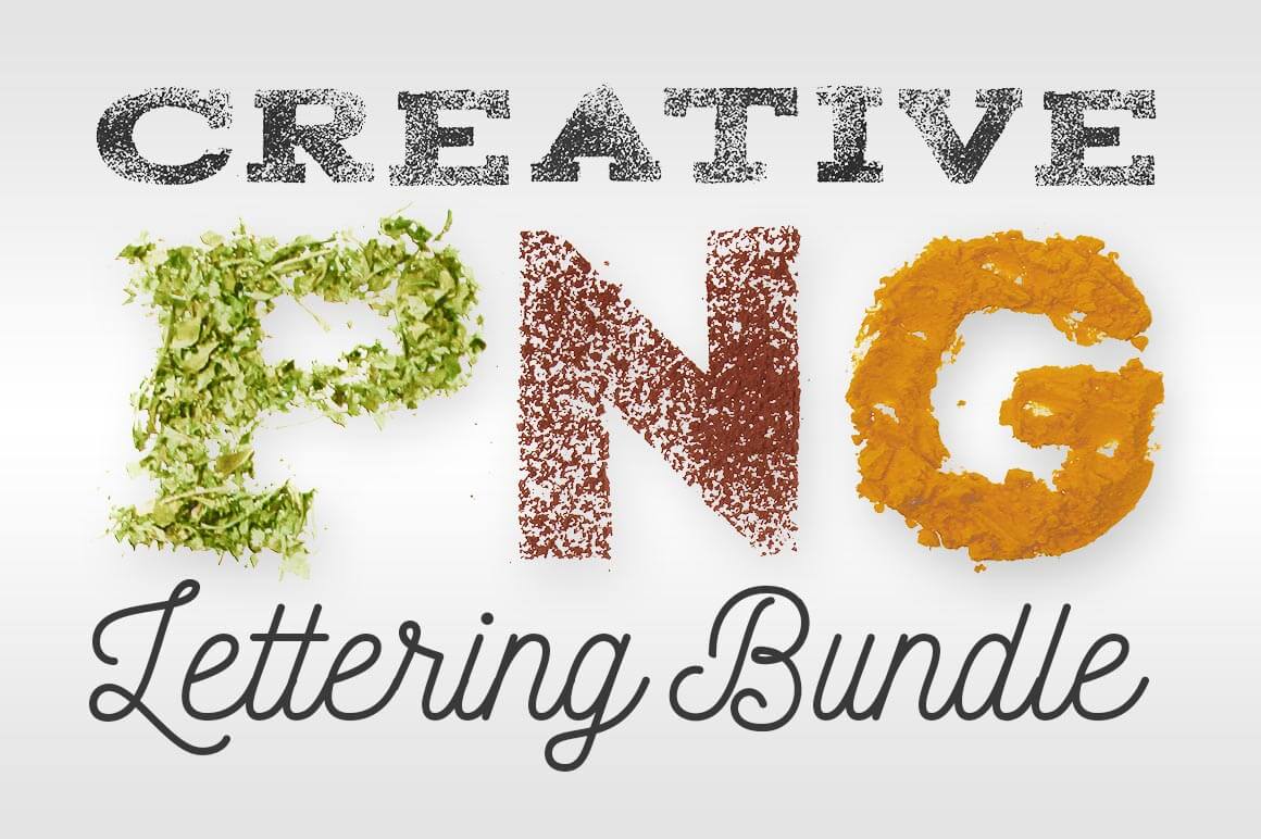 Creative PNG Lettering Bundle - only $12!