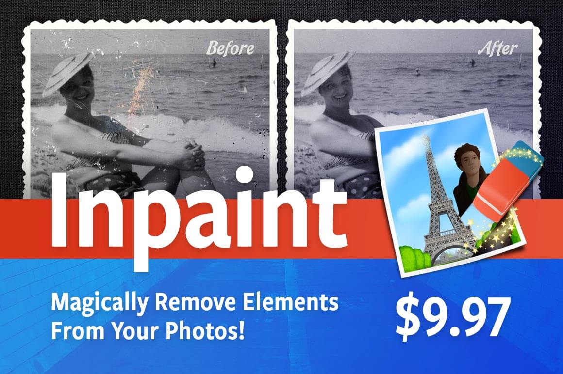 Magically Remove Elements From Your Photos with Inpaint - only $9.97!