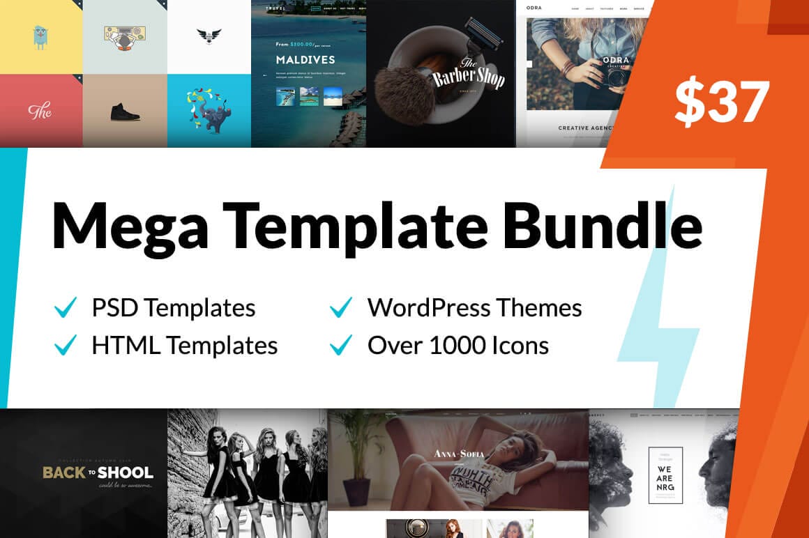 Mega Theme and Template Bundle from NRGThemes - 97% off!