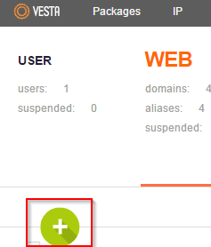VestaCP App Installer Add Web Domain