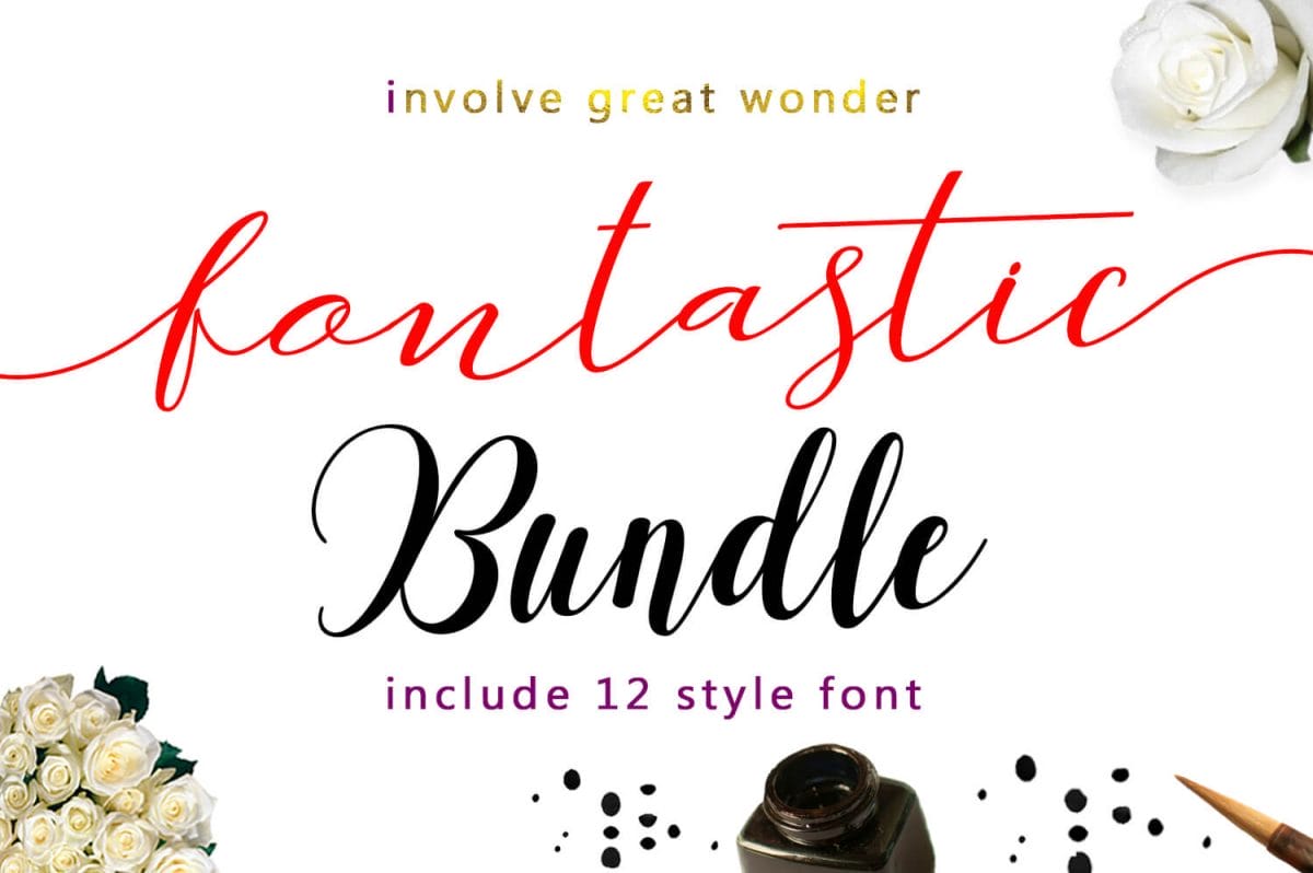 12 Gorgeous Modern Script Typefaces - $12!