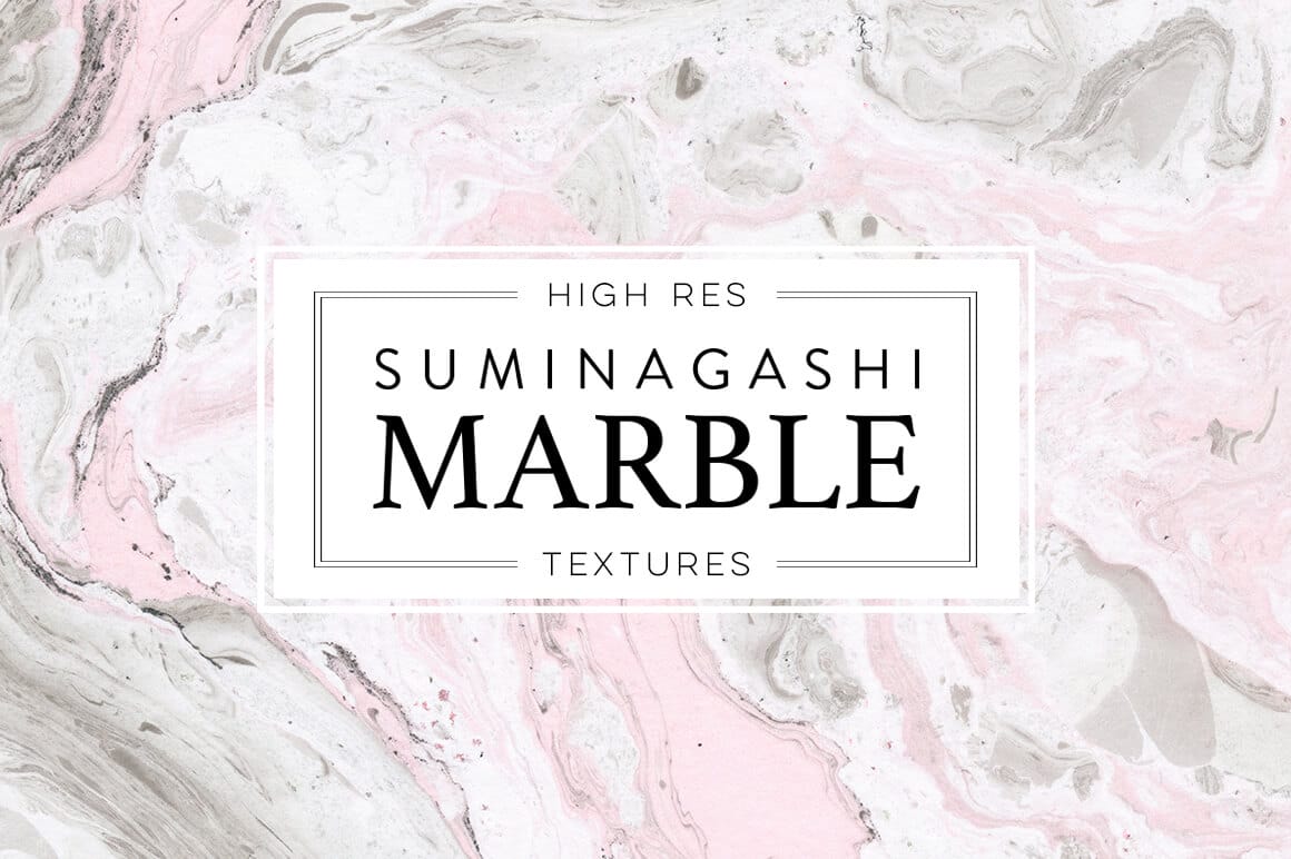 65 Gorgeous Marble Paper Textures with Extended License - only $9!